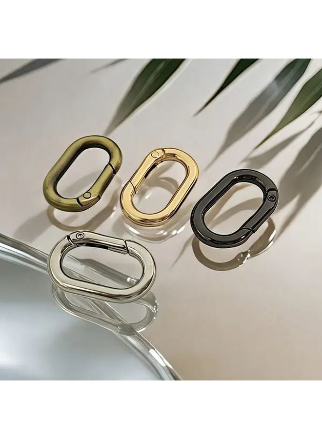 10 Pack Silvery Metal Oval Spring Hooks 40mm for Pet Collars Handbags Luggage Accessories - Image 5